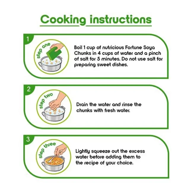 Fortune Soya Chunks, 1 kg Pouch-5.webp